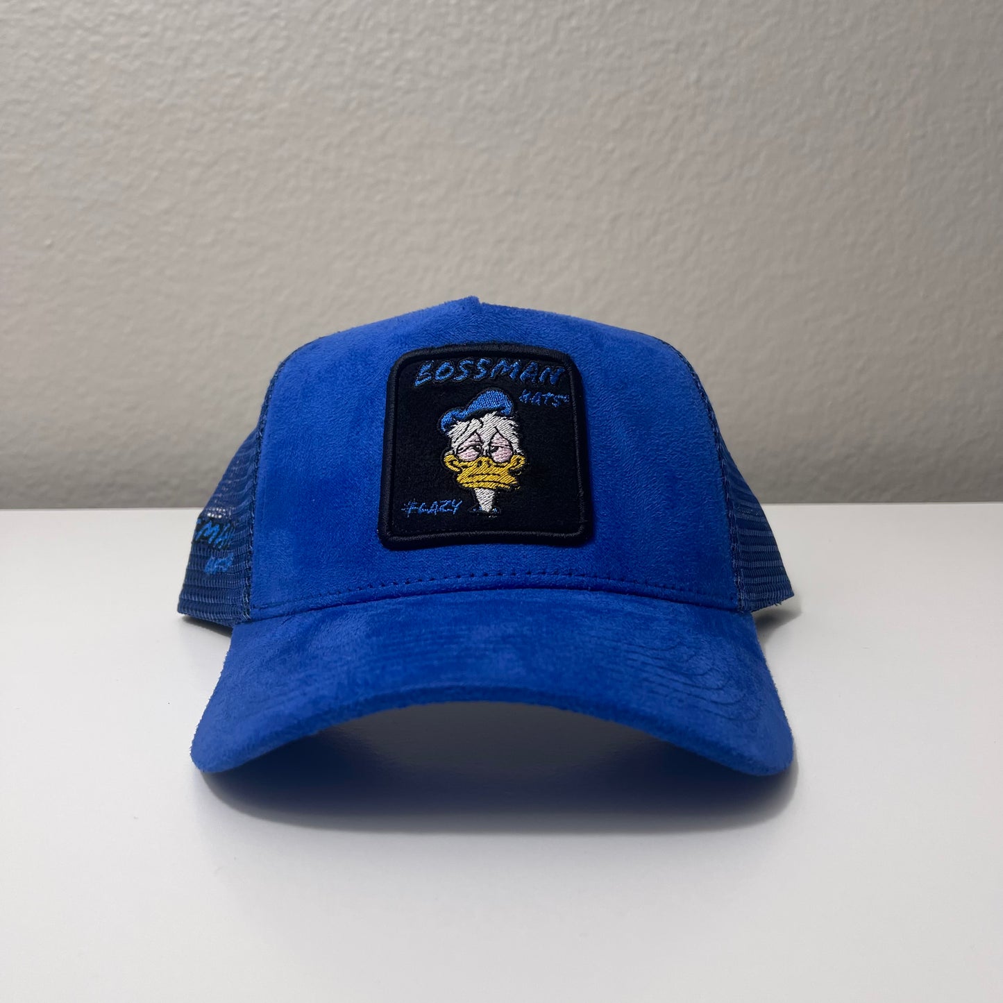 #Lazy - Blue Suede Trucker Hat