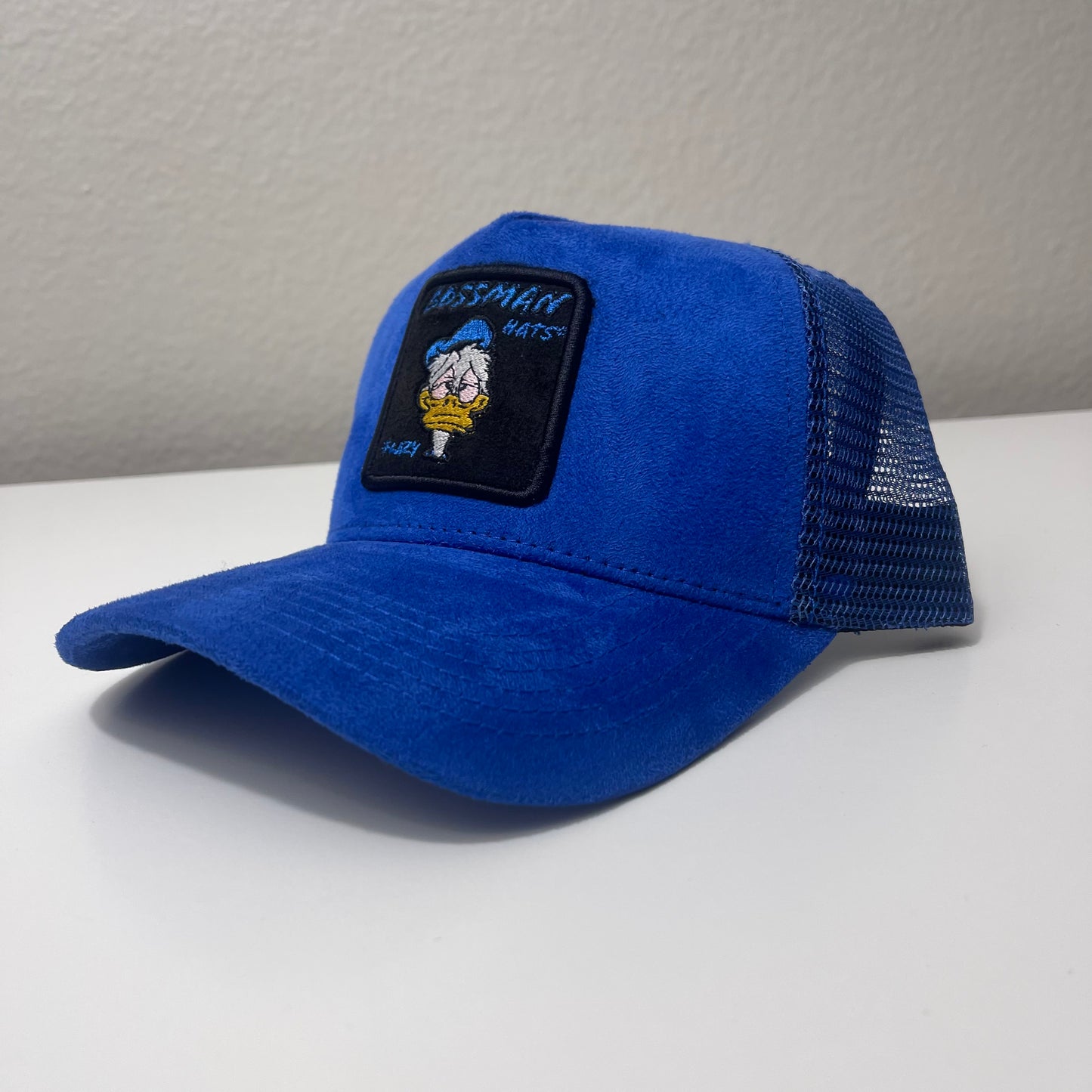 #Lazy - Blue Suede Trucker Hat