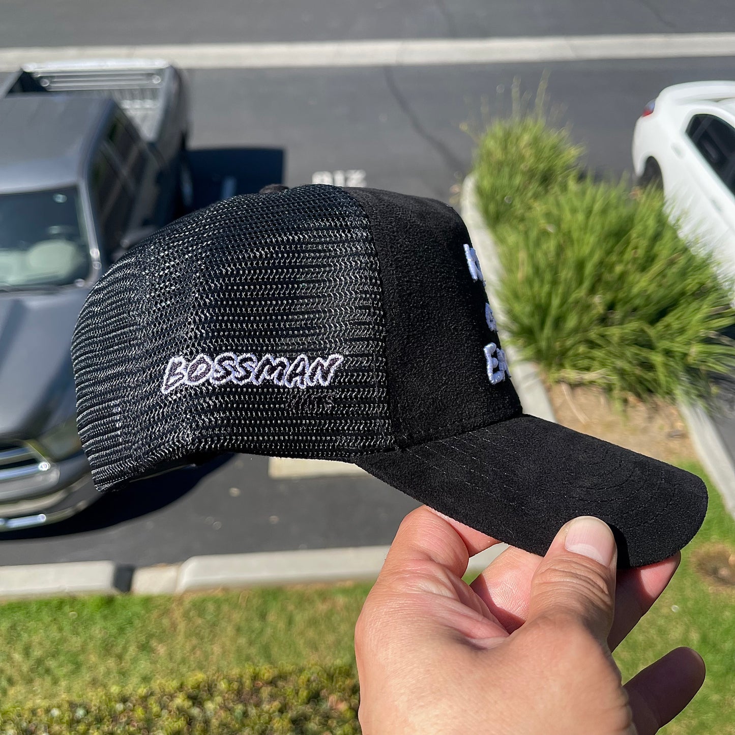 King of my Empire - Black Suede Trucker Hat